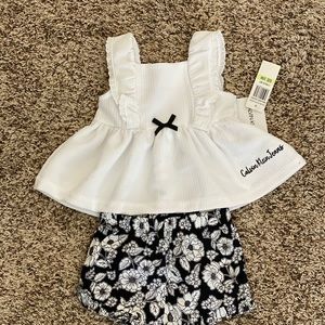 Baby 3/6 months Calvin Klein Top and short